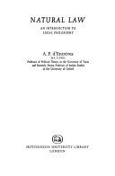 Natural law : an introduction to legal philosophy /