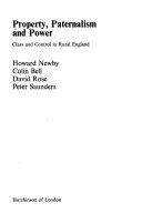 Property, paternalism and power : class and control in rural England /