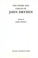 Poems and fables of John Dryden /