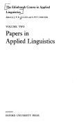 The Edinburgh course in applied linguistics /