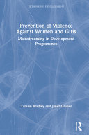 Prevention of violence against women and girls : mainstreaming in development programmes /