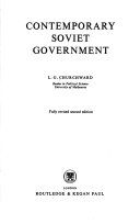 Contemporary Soviet government /