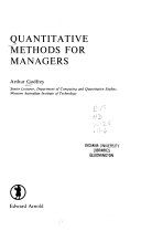 Quantitative methods for managers