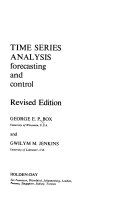 Time series analysis : forecasting and control /