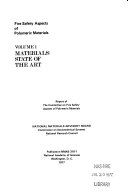 Fire safety aspects of polymeric materials : report of the Committee on Fire Safety Aspects of Polymeric Materials, National Materials Advisory Board, Commission on Sociotechnical Systems, National Research Council.
