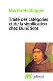 Traité des catégories et de la signification chez Duns Scot /