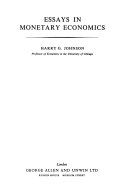 Essays in monetary economics /