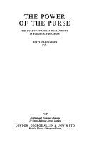 The Power of the purse : the role of European parliaments in budgetary decisions /