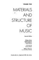 Materials and structure of music /
