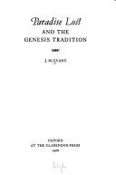 Paradise lost and the genesis tradition /