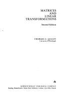 Matrices and linear transformations /