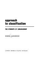 Approach to classification : for students of librarianship /