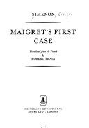 Maigret's first case /