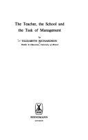 The teacher, the school and the task of management /