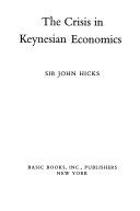 The crisis in Keynesian economics /