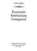 Economic institutions compared /
