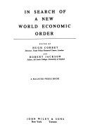 In search of a new world economic order. /