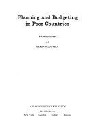 Planning and budgeting in poor countries /