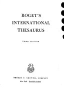 Roget's international thesaurus.
