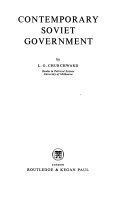 Contemporary Soviet government /