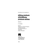 Proceedings of the Symposium on Sitting Posture--Sitzhaltung--posture assise /