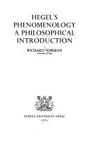 Hegel's "Phenomenology" : a philosophical introduction /
