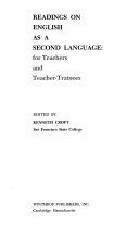 Readings on English as a second language: for teachers and teacher-trainees /