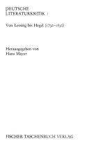 Deutsche Literaturkritik /