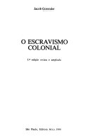O escravismo colonial /