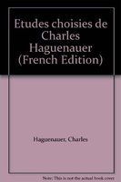 Études choisies de Charles Haguenauer.