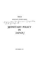 Monetary policy in Japan.