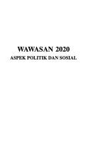Wawasan 2020 : aspek politik dan sosial /